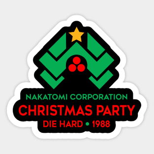 Nakatomi Corporation Christmas Party Die Hard 1988 Sticker